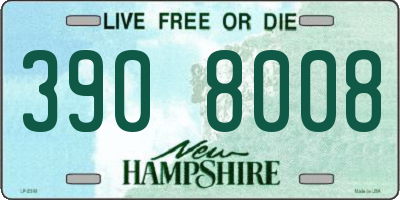 NH license plate 3908008