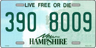 NH license plate 3908009