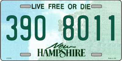 NH license plate 3908011