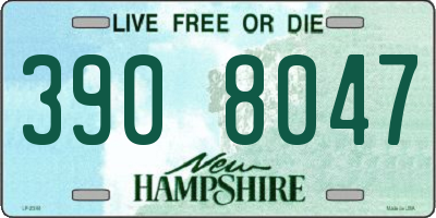NH license plate 3908047
