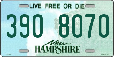 NH license plate 3908070