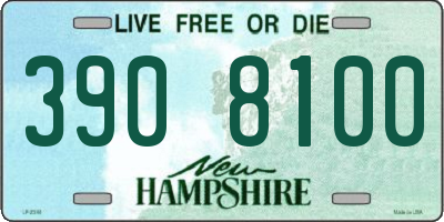 NH license plate 3908100