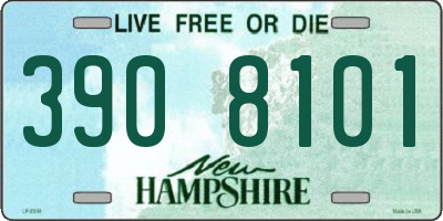 NH license plate 3908101
