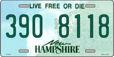 NH license plate 3908118