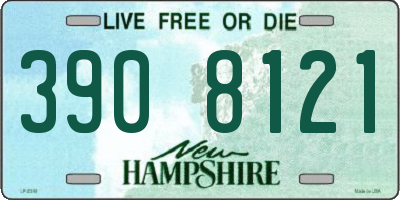 NH license plate 3908121