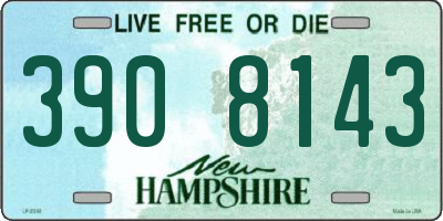 NH license plate 3908143