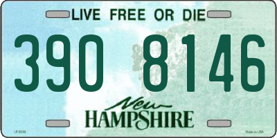 NH license plate 3908146