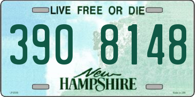 NH license plate 3908148