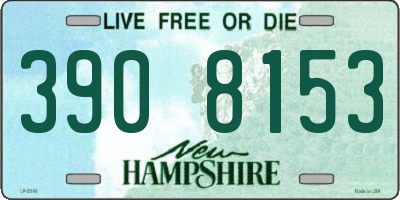 NH license plate 3908153