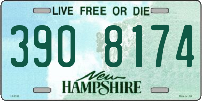 NH license plate 3908174