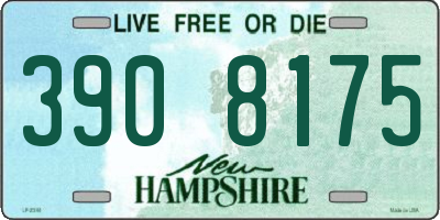 NH license plate 3908175