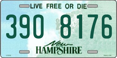 NH license plate 3908176