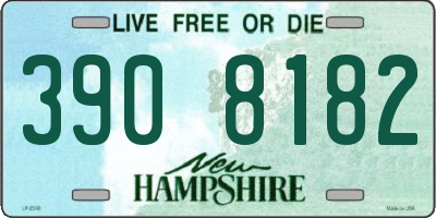 NH license plate 3908182