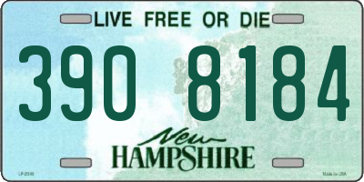 NH license plate 3908184