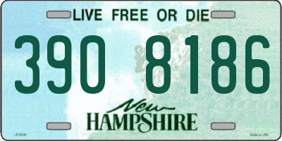 NH license plate 3908186