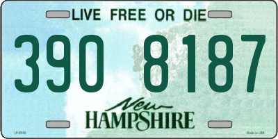 NH license plate 3908187