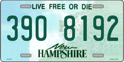 NH license plate 3908192