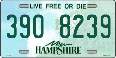 NH license plate 3908239