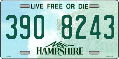 NH license plate 3908243