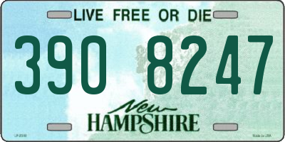 NH license plate 3908247