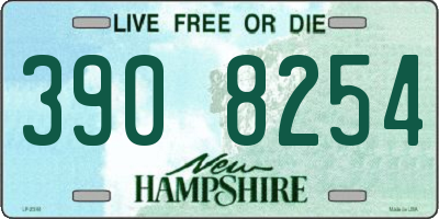 NH license plate 3908254