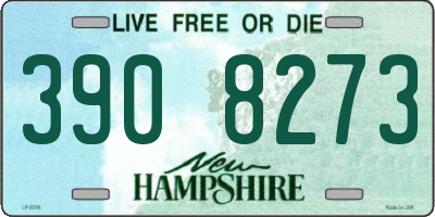 NH license plate 3908273