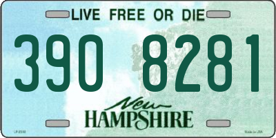 NH license plate 3908281