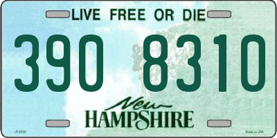 NH license plate 3908310