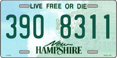 NH license plate 3908311