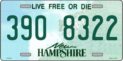 NH license plate 3908322