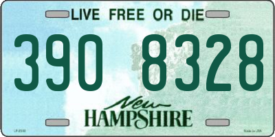 NH license plate 3908328