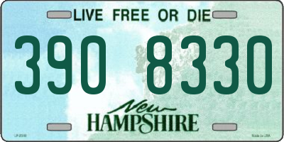 NH license plate 3908330