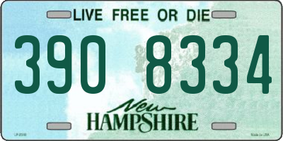 NH license plate 3908334
