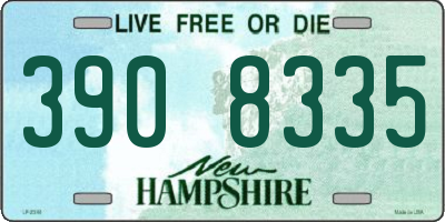 NH license plate 3908335