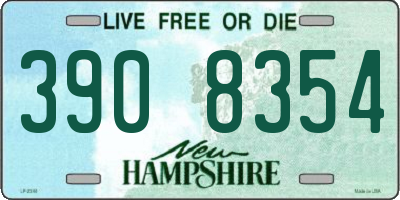 NH license plate 3908354