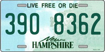 NH license plate 3908362