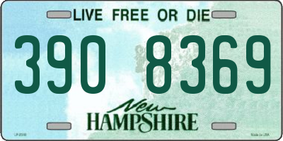 NH license plate 3908369