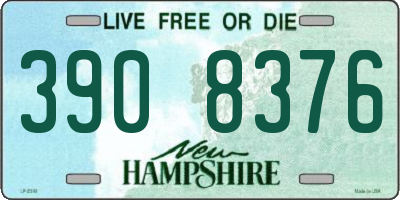 NH license plate 3908376