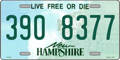 NH license plate 3908377