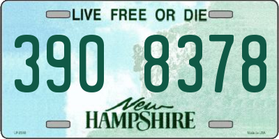 NH license plate 3908378