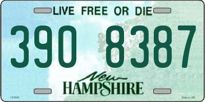 NH license plate 3908387