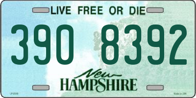 NH license plate 3908392