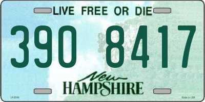 NH license plate 3908417