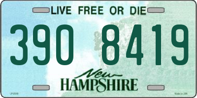 NH license plate 3908419