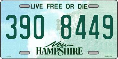 NH license plate 3908449
