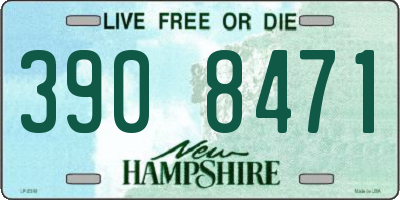 NH license plate 3908471