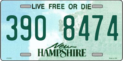 NH license plate 3908474