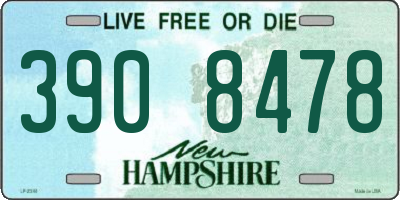NH license plate 3908478