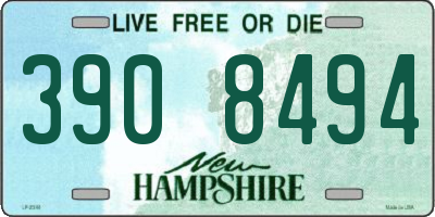 NH license plate 3908494