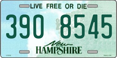 NH license plate 3908545